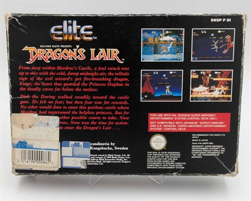 Dragon\'s Lair - Komplet i Æske - SNES - (SCN) (C Grade) (Genbrug)